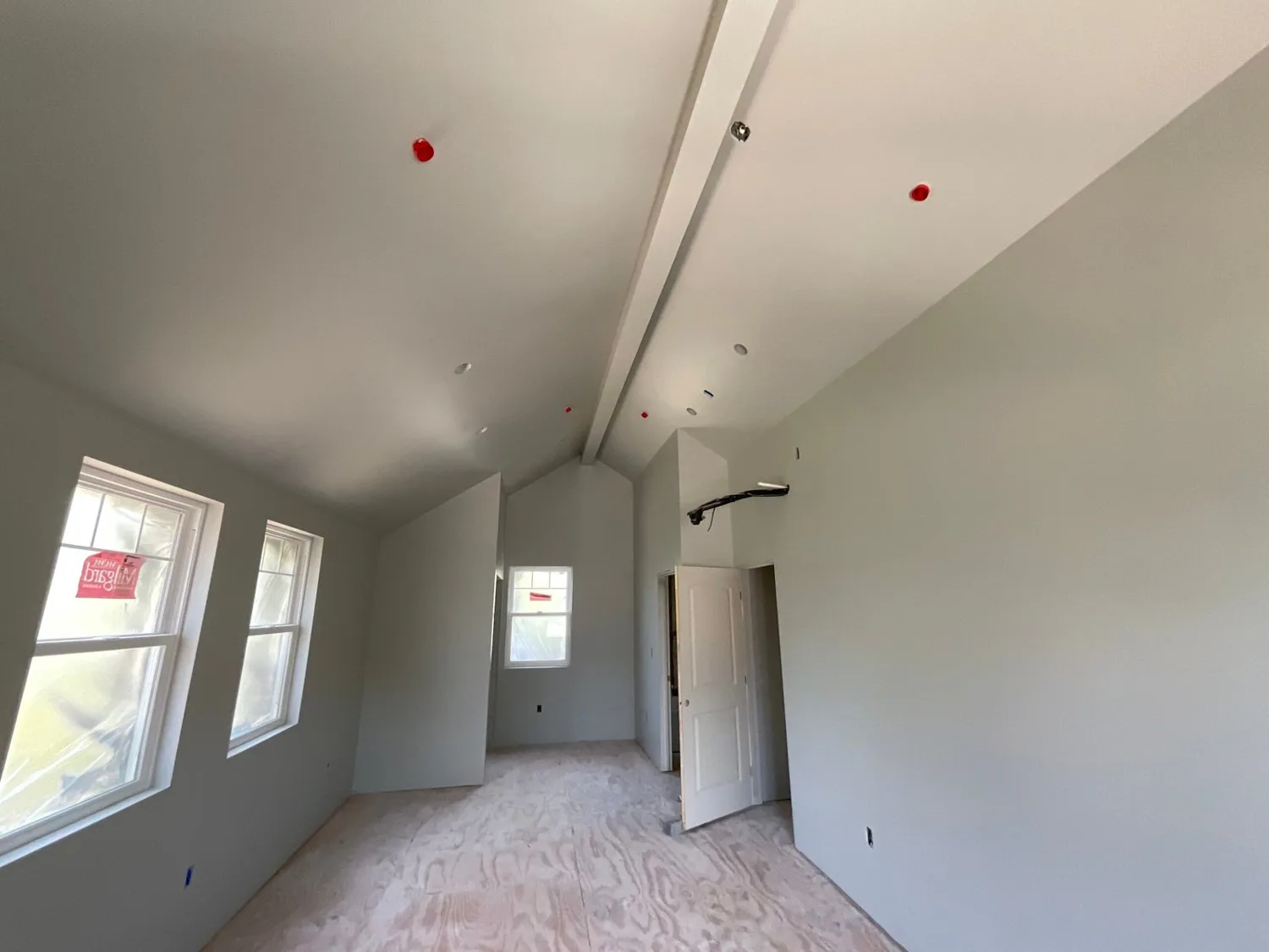 Smooth finished interior walls